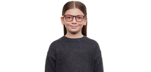 Red Wayfarer Full Rim Kids Eyeglasses by Hooper-212024