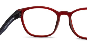 Red Wayfarer Full Rim Kids Eyeglasses by Hooper-212024