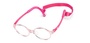 Transparent Round Full Rim Kid Eyeglasses by Hooper-152970