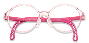 Transparent Round Full Rim Kid Eyeglasses by Hooper-152970