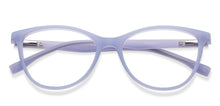 Load image into Gallery viewer, Purple Cat Eye Full Rim Kids Eyeglasses by Hooper-210480