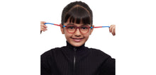 Load image into Gallery viewer, Red Rectangle Full Rim Kids Eyeglasses by Hooper-212029