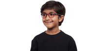 Load image into Gallery viewer, Red Rectangle Full Rim Kids Eyeglasses by Hooper-212029