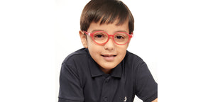 Red Round Full Rim Kids Eyeglasses by Hooper-152967