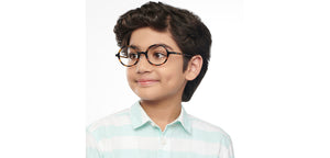 Tortoise Round Full Rim Kids Eyeglasses by Hooper online-201651
