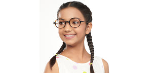 Tortoise Round Full Rim Kids Eyeglasses by Hooper online-201651