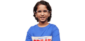 Transparent Oval Full Rim Kids Eyeglasses by Hooper-210257