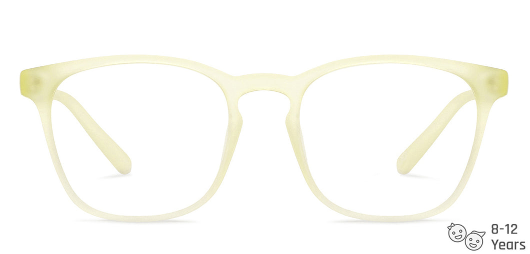 Yellow Wayfarer Full Rim Kids Eyeglasses by Hooper-207673