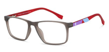 Load image into Gallery viewer, Grey Rectangle Full Rim Kid Eyeglasses by Hooper-149973