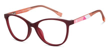 Load image into Gallery viewer, Red Cat Eye Full Rim Kid Eyeglasses by Hooper-149981