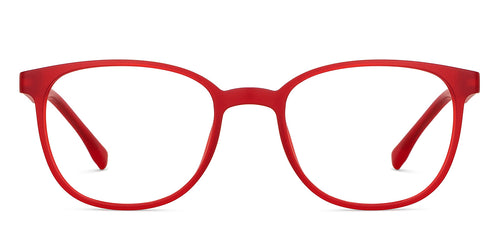 Red Square Full Rim Kid Eyeglasses by Hooper-149965