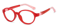 Load image into Gallery viewer, Red Round Full Rim Kids Eyeglasses by Hooper-152967