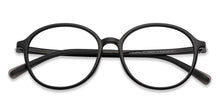 Load image into Gallery viewer, Black Round Full Rim Unisex Eyeglasses by Lenskart Air-146649