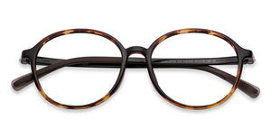 Brown Round Full Rim Medium Unisex Eyeglasses by Lenskart Air-146650