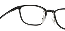 Load image into Gallery viewer, Black Rectangle Full Rim Wide Unisex Eyeglasses by Lenskart Air-146659