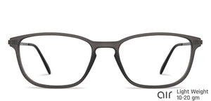 Grey Rectangle Full Rim Unisex Eyeglasses by Lenskart Air Online-140590