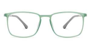 Green Transparent Rectangle Full Rim Unisex Eyeglasses by Lenskart Air-201534