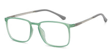 Load image into Gallery viewer, Green Transparent Rectangle Full Rim Unisex Eyeglasses by Lenskart Air-201534