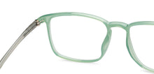 Load image into Gallery viewer, Green Transparent Rectangle Full Rim Unisex Eyeglasses by Lenskart Air-201534