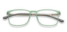 Load image into Gallery viewer, Green Transparent Rectangle Full Rim Unisex Eyeglasses by Lenskart Air-201534