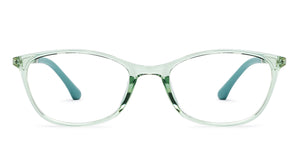 Green Transparent Cat Eye Full Rim Women Eyeglasses by Lenskart Air-201542