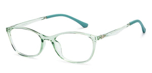 Green Transparent Cat Eye Full Rim Women Eyeglasses by Lenskart Air-201542
