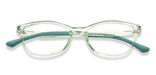 Load image into Gallery viewer, Green Transparent Cat Eye Full Rim Women Eyeglasses by Lenskart Air-201542