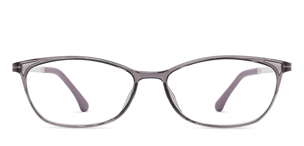 Grey Cat Eye Full Rim Women Eyeglasses by Lenskart Air-201545