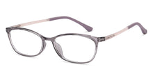 Load image into Gallery viewer, Grey Cat Eye Full Rim Women Eyeglasses by Lenskart Air-201545