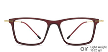 Load image into Gallery viewer, Brown Square Full Rim Unisex Eyeglasses by Lenskart Air Online-140570