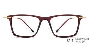 Brown Square Full Rim Unisex Eyeglasses by Lenskart Air Online-140570