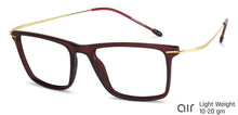 Load image into Gallery viewer, Brown Square Full Rim Unisex Eyeglasses by Lenskart Air Online-140570