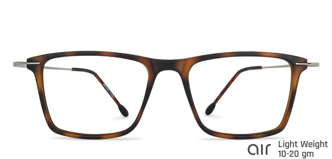 Brown Square Full Rim Unisex Eyeglasses by Lenskart Air Computer Glasses-145019