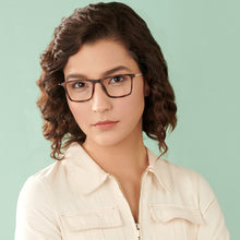 Load image into Gallery viewer, Brown Square Full Rim Unisex Eyeglasses by Lenskart Air Online-140569