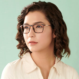Brown Square Full Rim Unisex Eyeglasses by Lenskart Air Online-140569