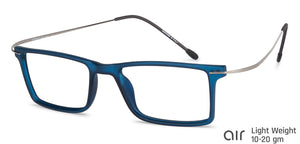 Blue Rectangle Full Rim Unisex Eyeglasses by Lenskart Air Online-140580