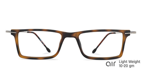 Brown Rectangle Full Rim Extra Wide Unisex Eyeglasses by Lenskart Air Online-140577