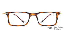 Load image into Gallery viewer, Brown Rectangle Full Rim Extra Wide Unisex Eyeglasses by Lenskart Air Online-140579