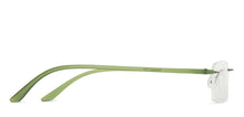 Load image into Gallery viewer, Green Rectangle Rimless Unisex Eyeglasses by Lenskart Air Computer Glasses-147754