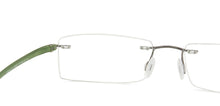 Load image into Gallery viewer, Green Rectangle Rimless Unisex Eyeglasses by Lenskart Air Computer Glasses-147754