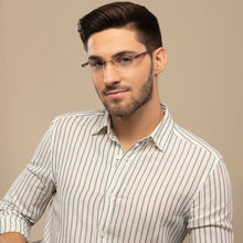 Load image into Gallery viewer, Black Rectangle Rimless Unisex Eyeglasses by Lenskart Air Computer Glasses-147752