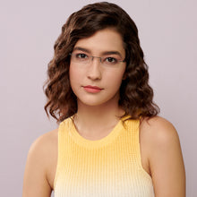 Load image into Gallery viewer, Black Rectangle Rimless Unisex Eyeglasses by Lenskart Air Computer Glasses-147752