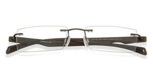 Black Rectangle Rimless Unisex Eyeglasses by Lenskart Air Computer Glasses-147752