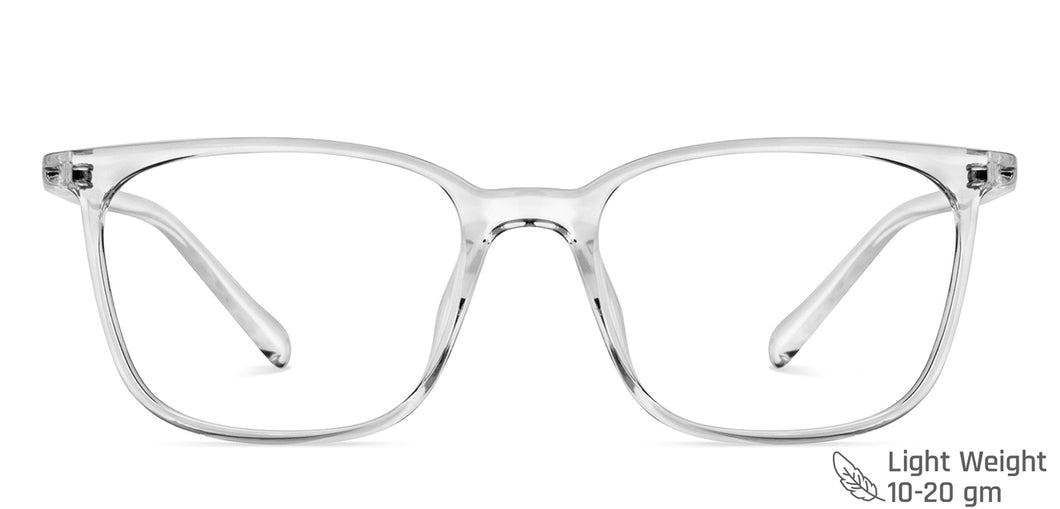 Transparent Wayfarer Full Rim Unisex Eyeglasses by Lenskart Air-149268