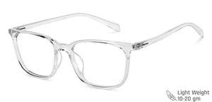 Transparent Wayfarer Full Rim Unisex Eyeglasses by Lenskart Air-149268