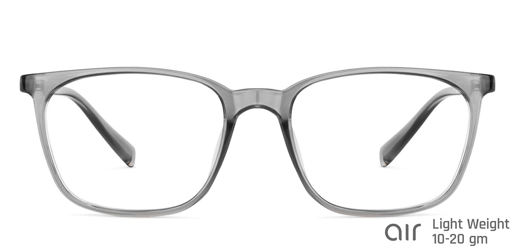 Grey Wayfarer Full Rim Unisex Eyeglasses by Lenskart Air-148354