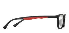 Load image into Gallery viewer, Black Rectangle Full Rim Narrow Unisex Eyeglasses by Lenskart Air-145978