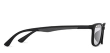 Load image into Gallery viewer, Black Rectangle Full Rim Narrow Unisex Eyeglasses by Lenskart Air-147281