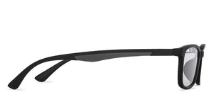 Black Rectangle Full Rim Narrow Unisex Eyeglasses by Lenskart Air-147281