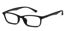 Load image into Gallery viewer, Black Rectangle Full Rim Narrow Unisex Eyeglasses by Lenskart Air-147281